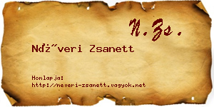Néveri Zsanett névjegykártya
